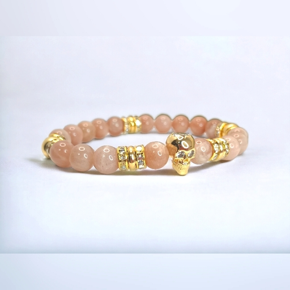 Sunstone + Zircon | Healing Crystal Bracelet